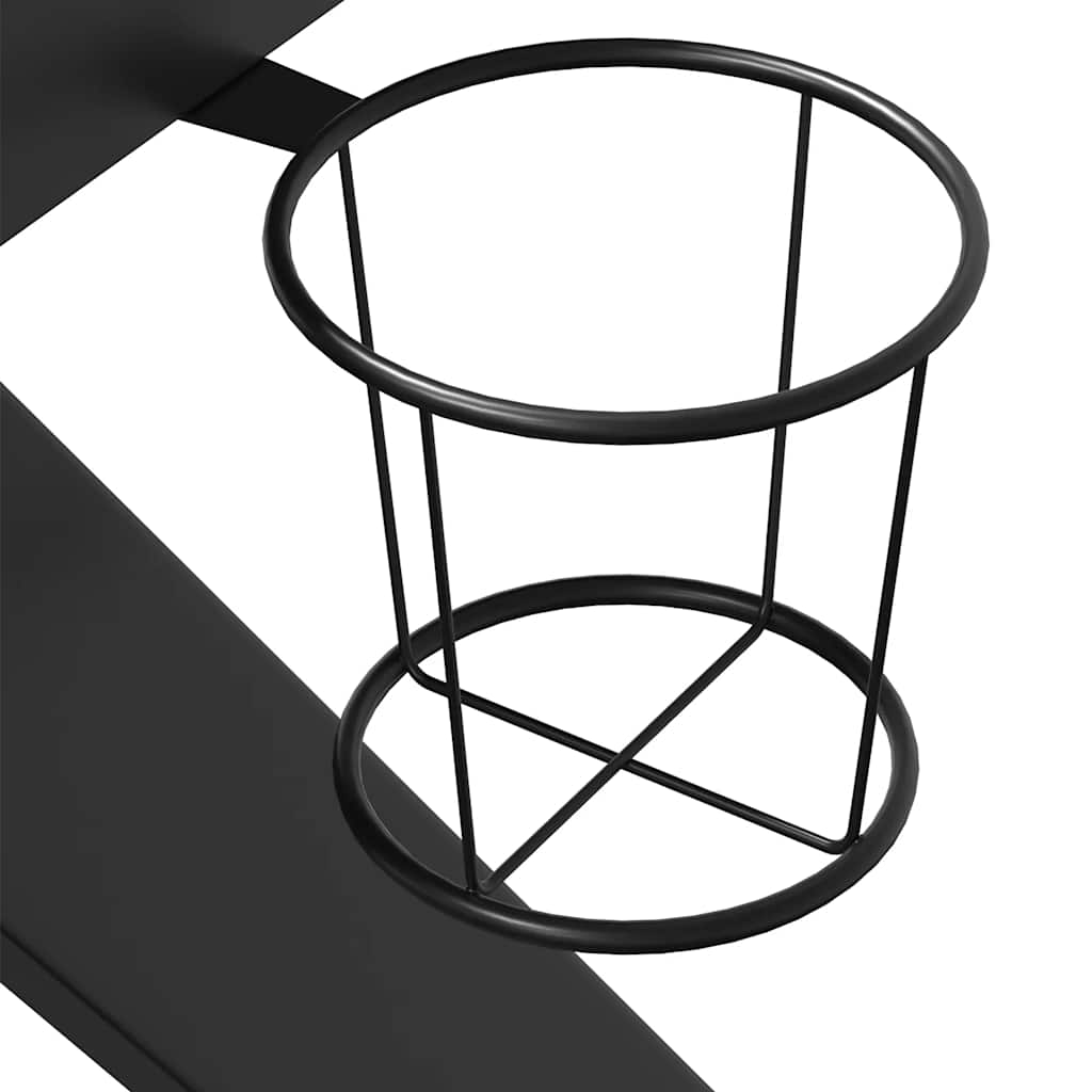 Spillebord k-formede ben - svart, 90 x 60 x 75 cm - number 9.