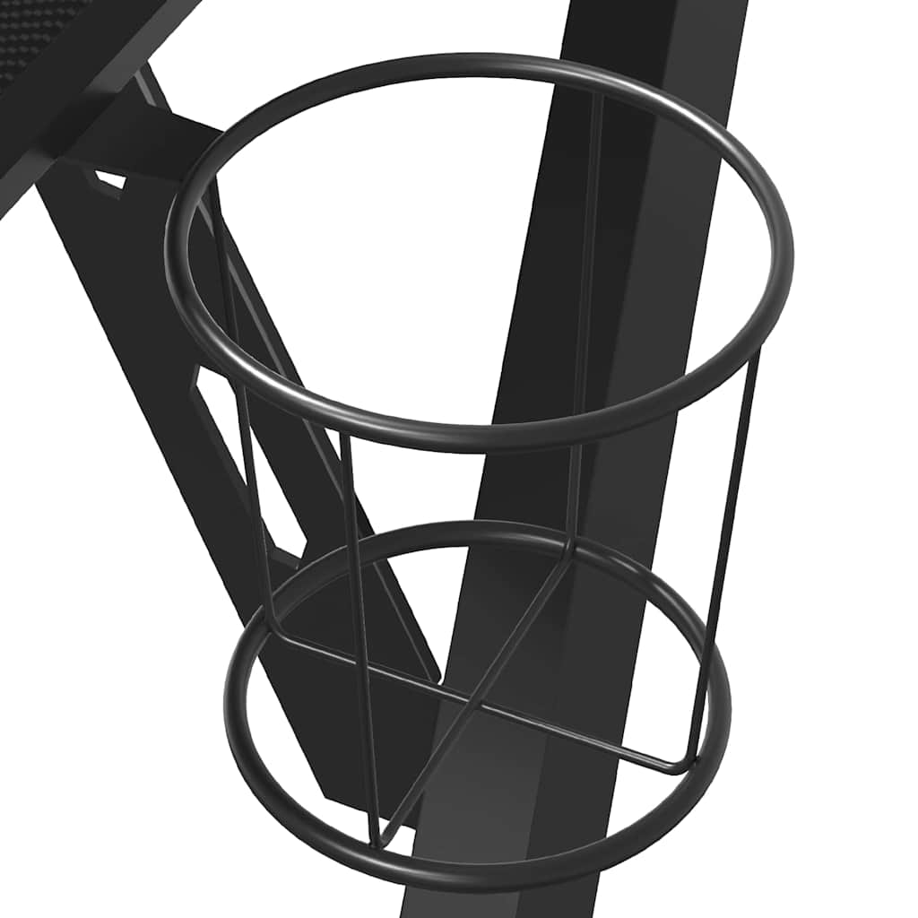 Stół do gry nogi w kształcie litery y - czarny, 90 x 60 x 75 cm - number 7.