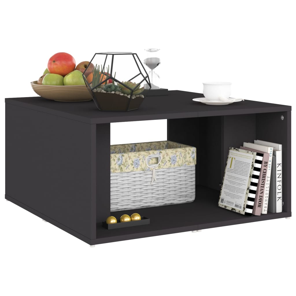 Sofabord stk. 33x33x33 cm konstrueret træ - grå, 4 - number 4.