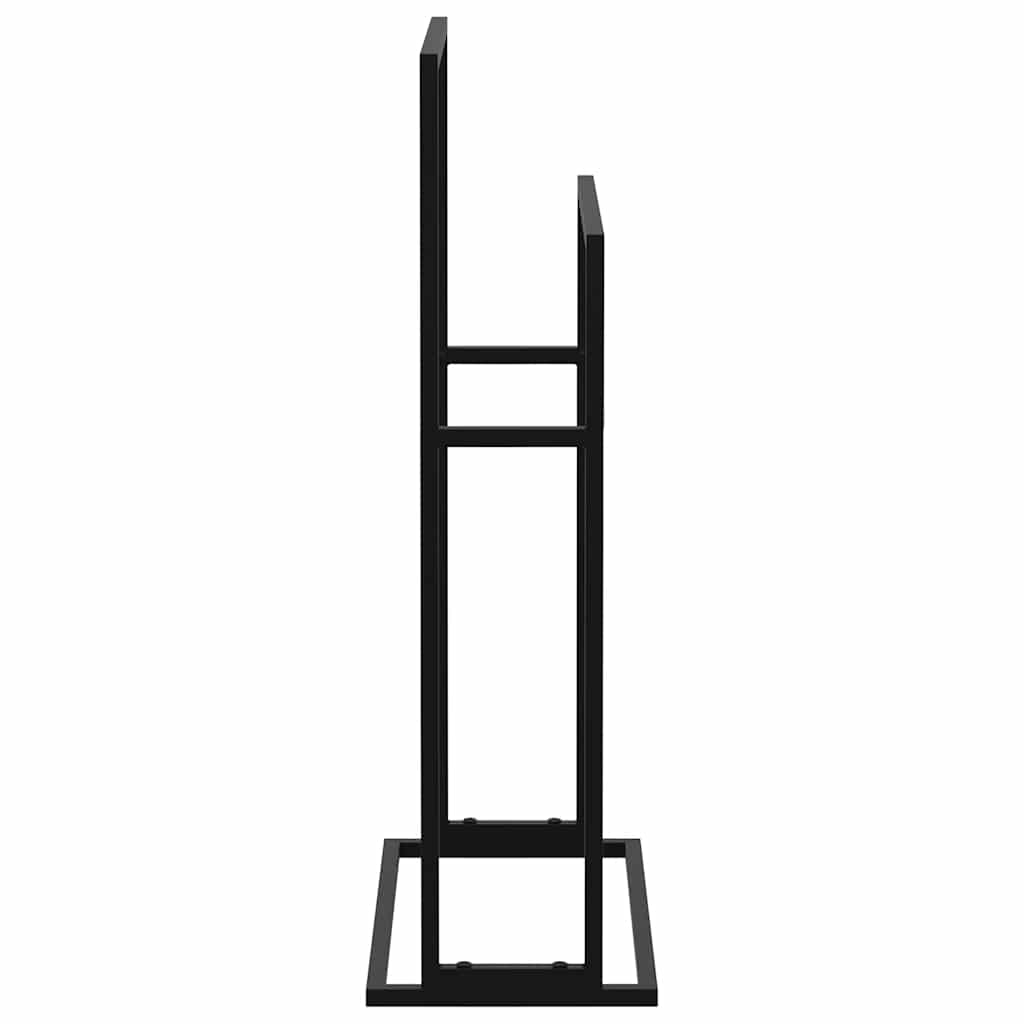 Fritstående håndklædeholder 48x24x78,5 cm jern sort - number 5.