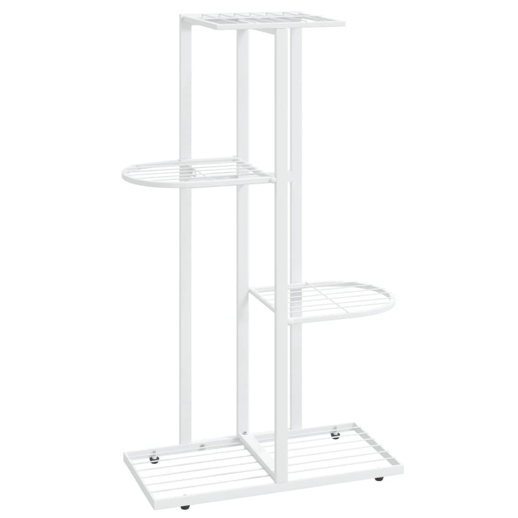 Flower stand in 4 levels metal - white, 43 x 22 x 76 cm, 1 - number 2.