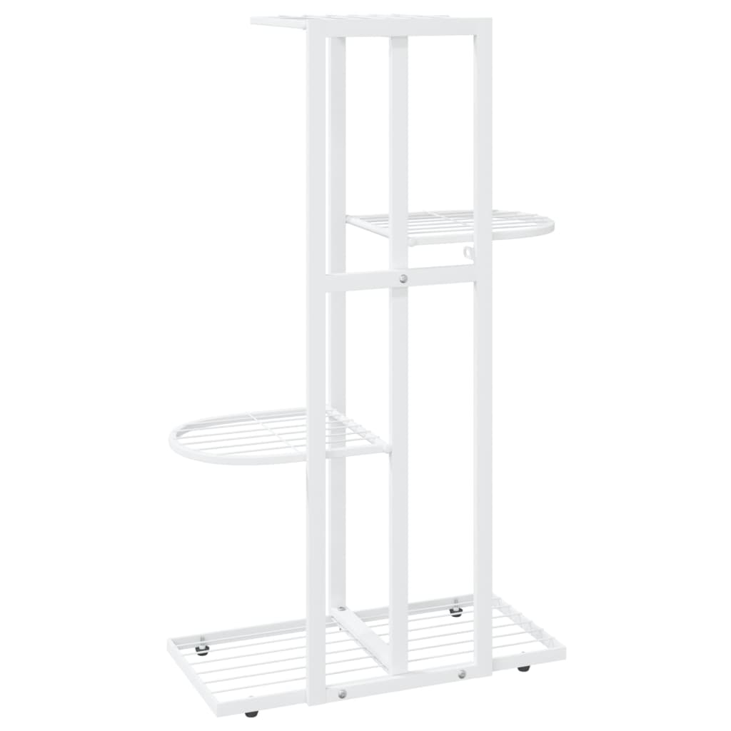 Flower stand in 4 levels metal - white, 43 x 22 x 76 cm, 1 - number 5.