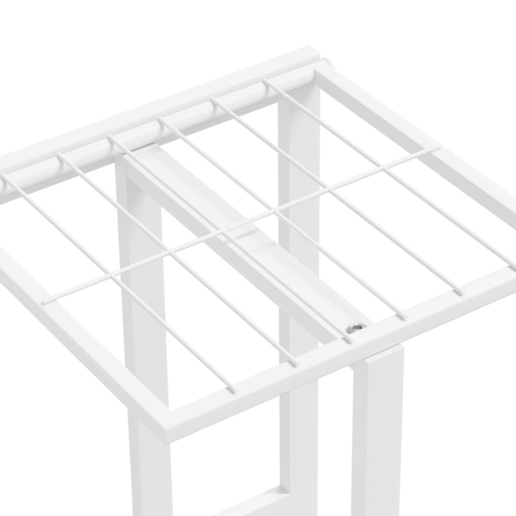 Flower stand in 4 levels metal - white, 43 x 22 x 76 cm, 1 - number 6.