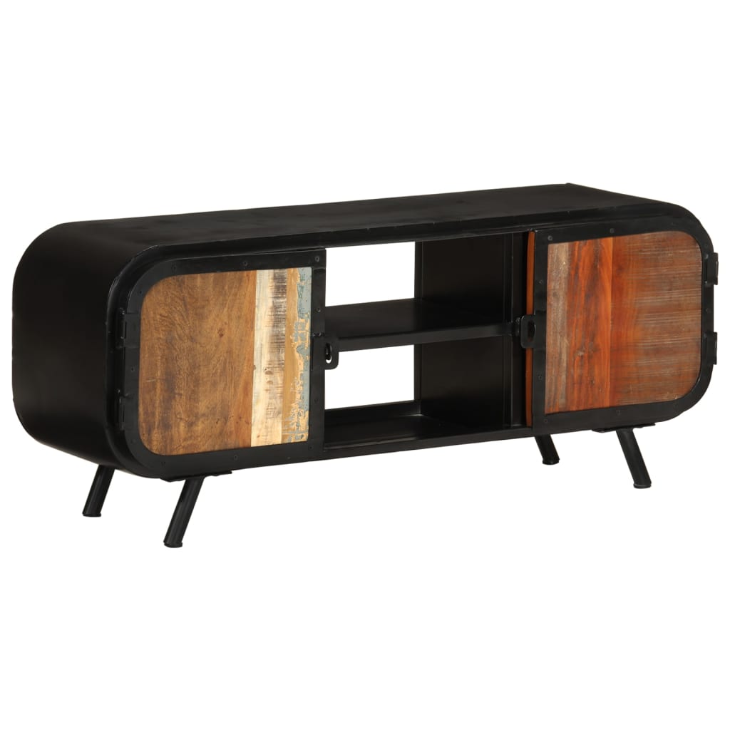 Tv-skab 110x30x45 cm massivt genbrugstræ - number 11.