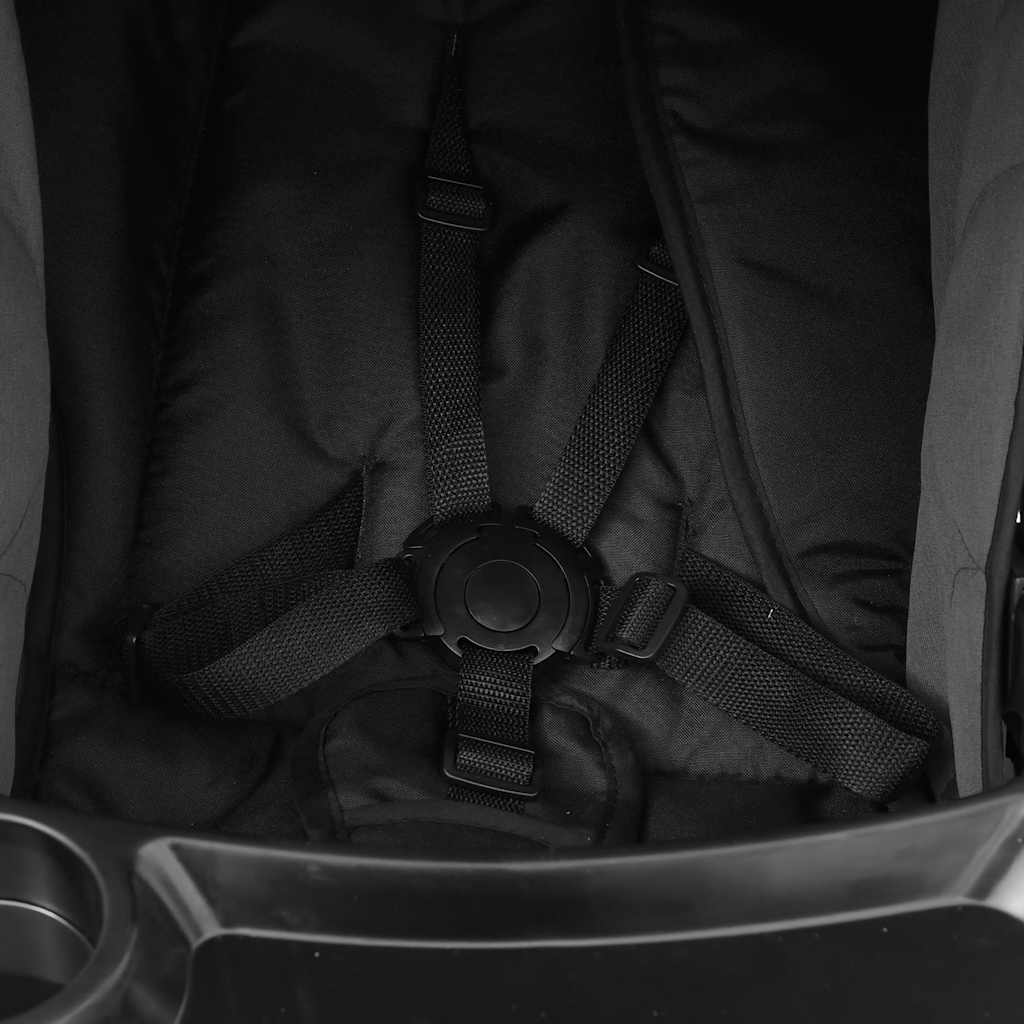 3-u-1 kolica čelika tamno siva i crna - number 9.