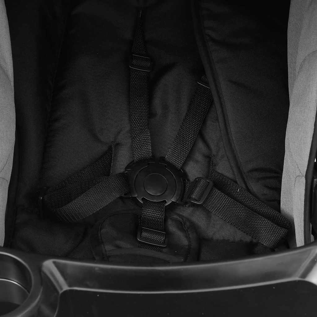 2-u-1 kolica čelika svijetlo siva i crna - number 10.