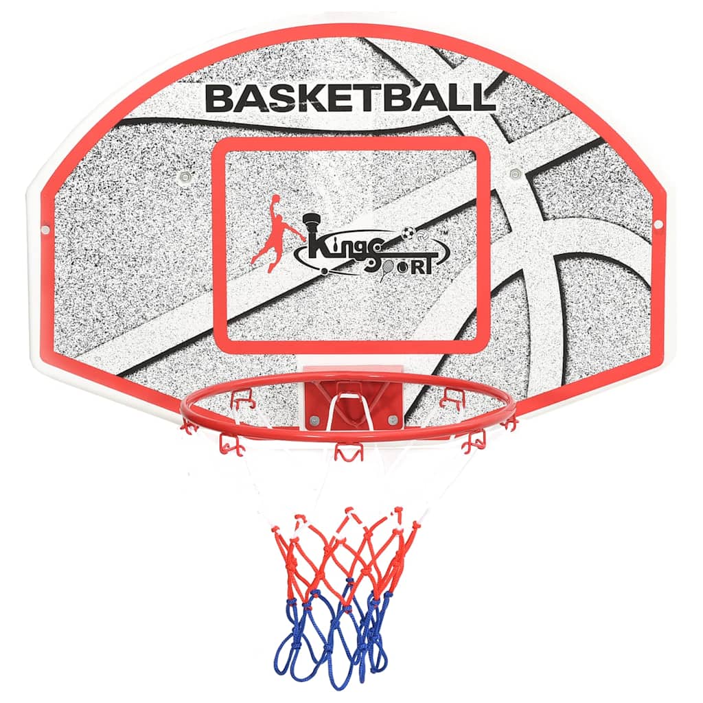 Vægmonteret basketballkurv med plade 5 dele 66x44,5 cm - number 3.
