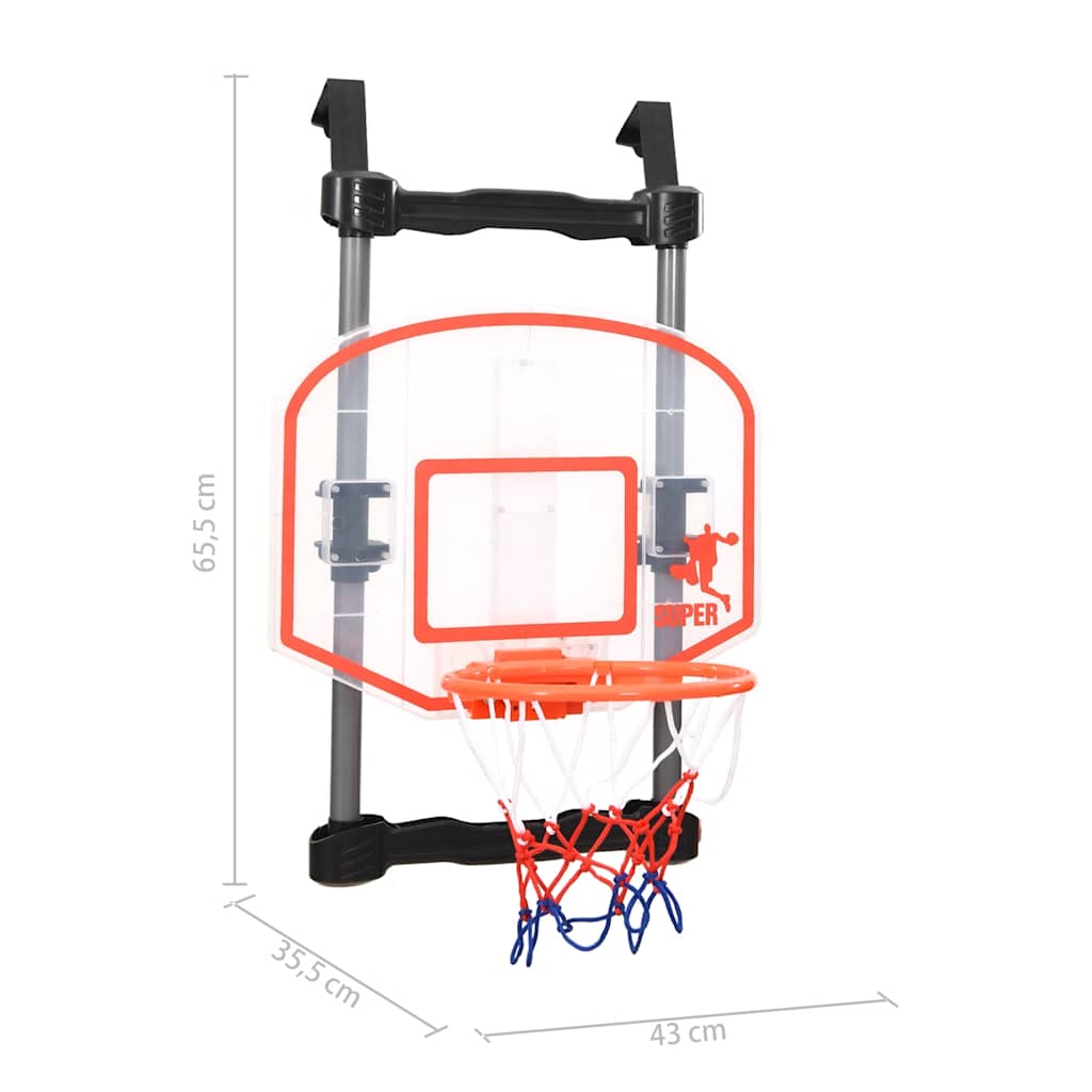 Ensemble de basket-ball pour enfants suspendu à une porte réglable - number 12.