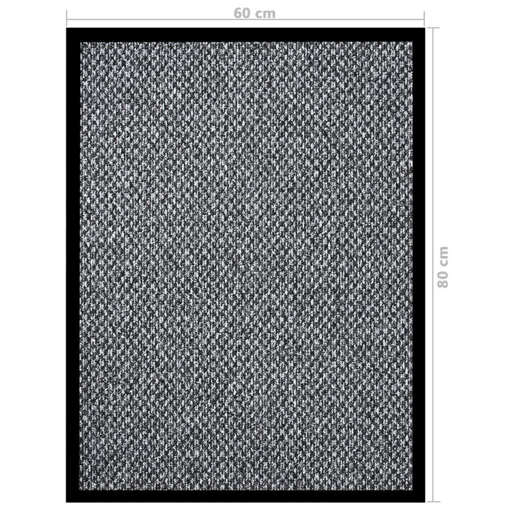 Tapis de porte - gris, 60 x 80 cm, 1 - number 6.
