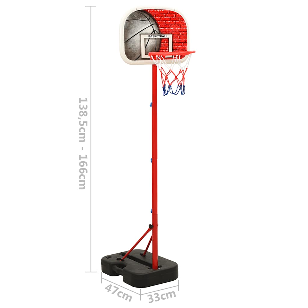 Ensemble de basket-ball portable réglable 138,5-166 cm - number 8.