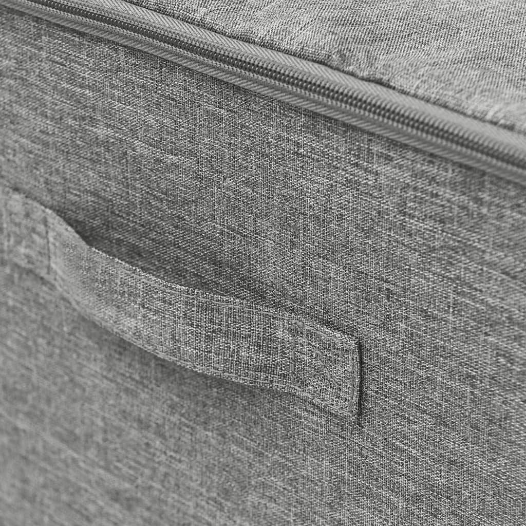 Storage boxes pc. 43x34x23 cm fabric - grey, 2, 1 - number 10.