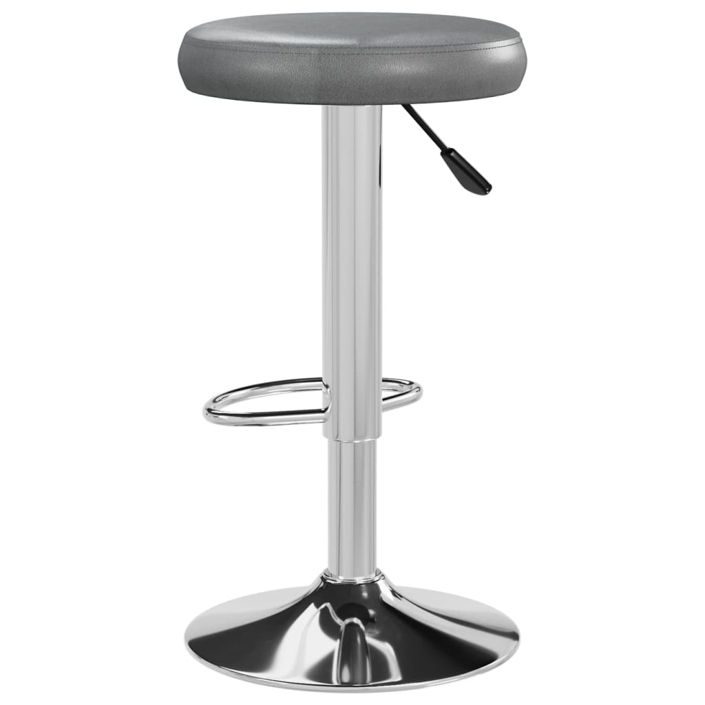 Hokery barowe szt. skóra ekologiczna - szary, 2 szt. - number 5.