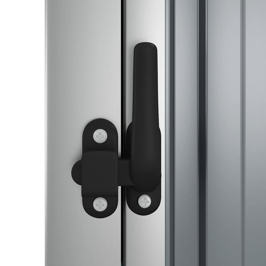 Vrtna kućica za alat pocinčani čelik - siva, 225 x 89 x 161 cm, 1 - number 6.