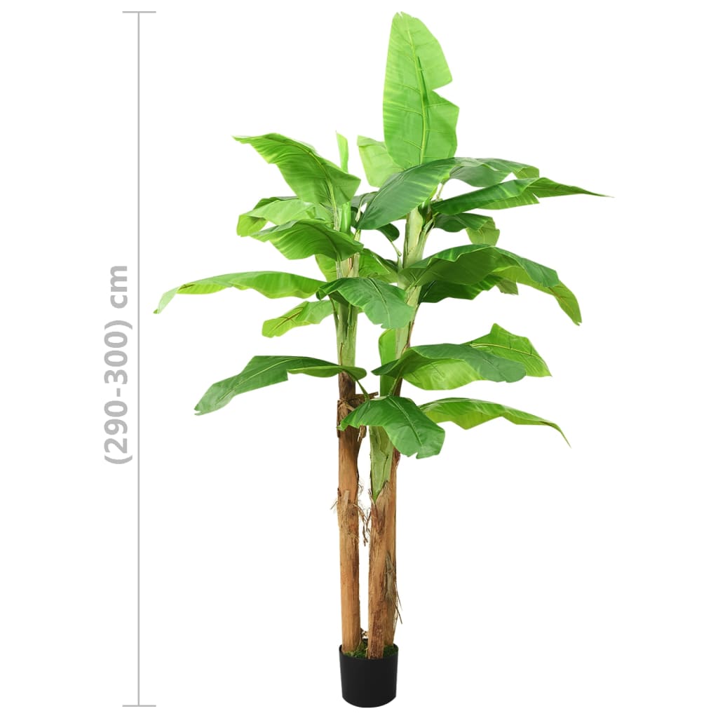Artificial banana palm with pot 300 cm green - number 6.