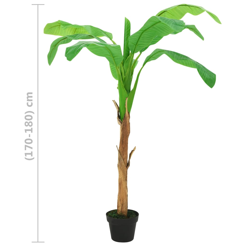 Artificial banana palm with pot 180 cm green - number 7.