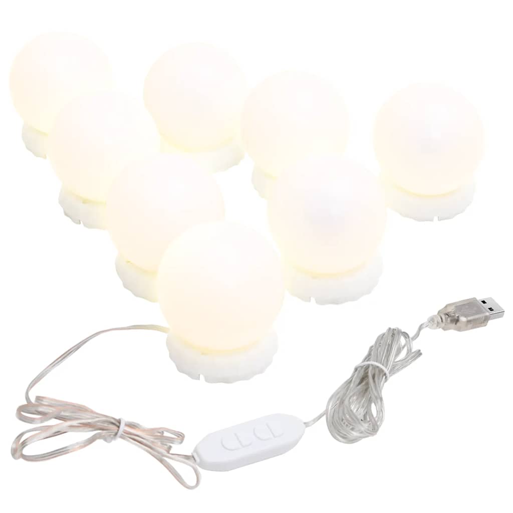 Ensemble de lampes pour miroir 8 lampes led blanc chaud et blanc froid - number 2.