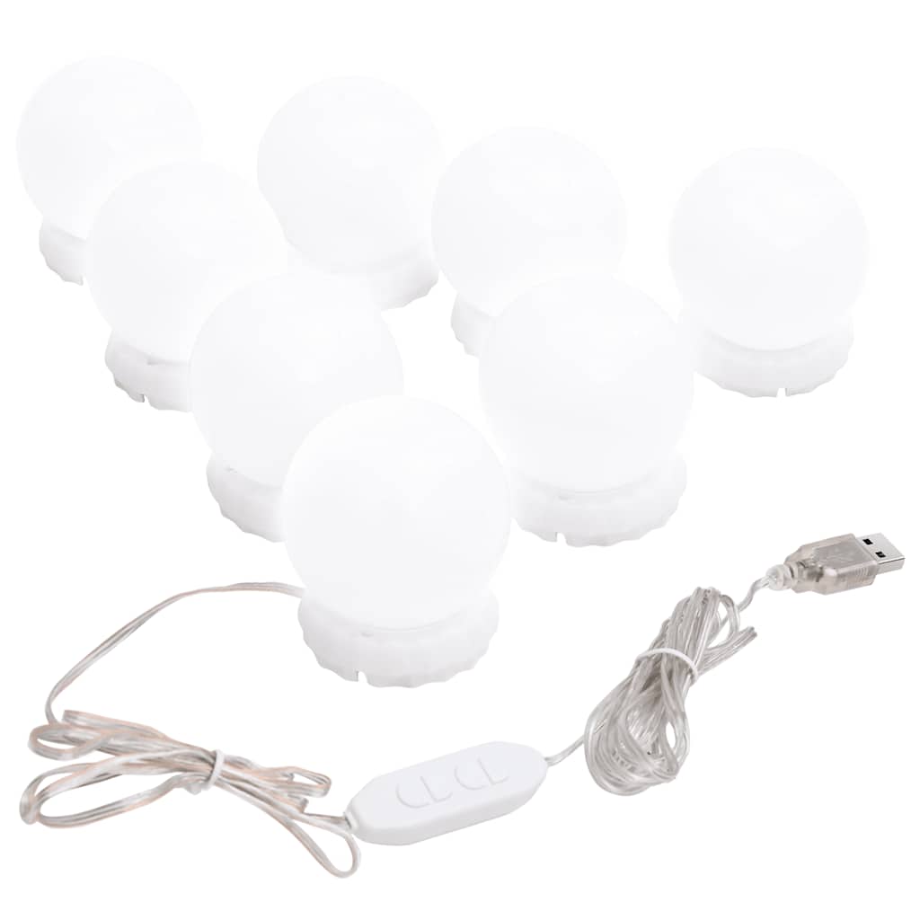 Ensemble de lampes pour miroir 8 lampes led blanc chaud et blanc froid - number 3.