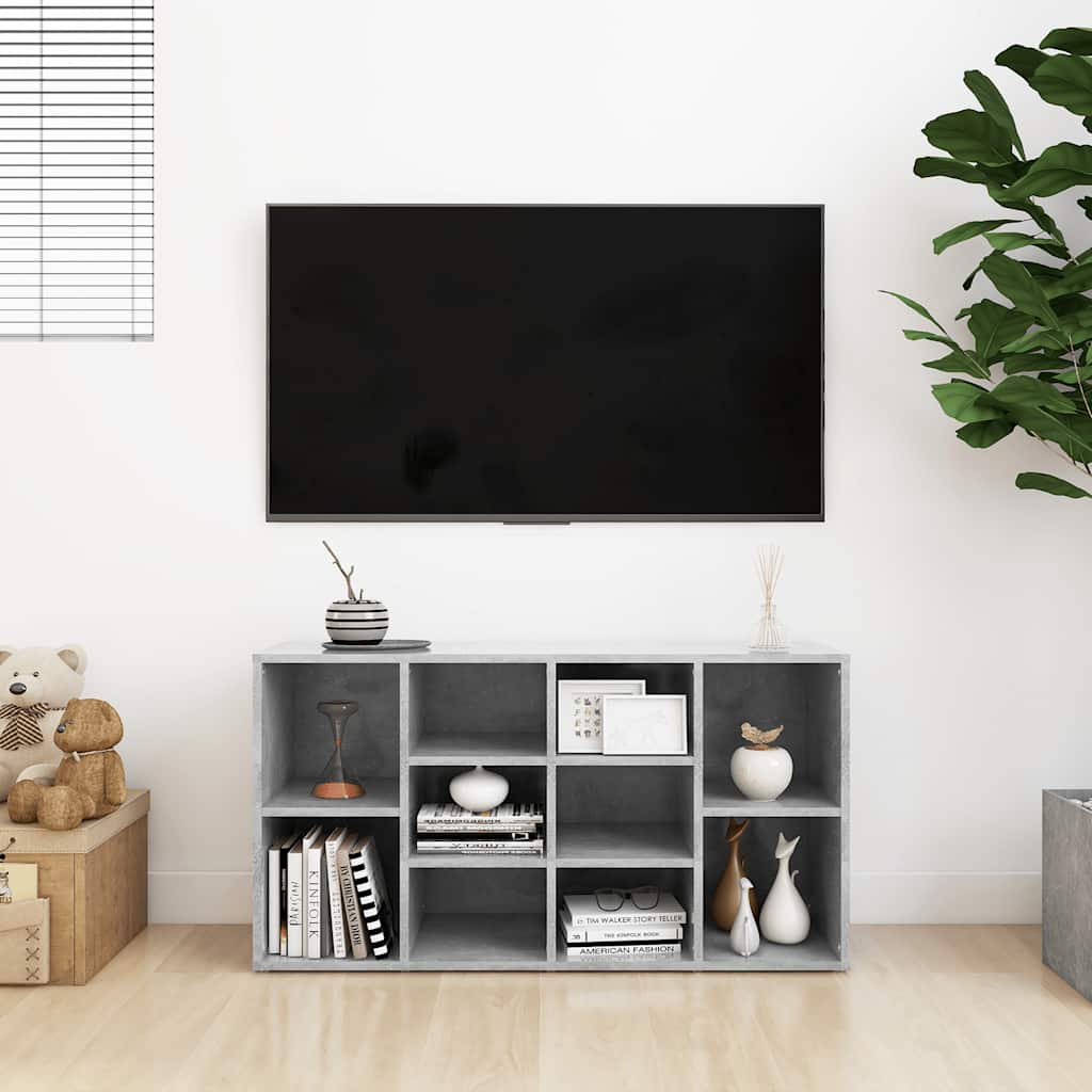 Skobænk 103x30x54,5 cm konstrueret træ betongrå - number 4.