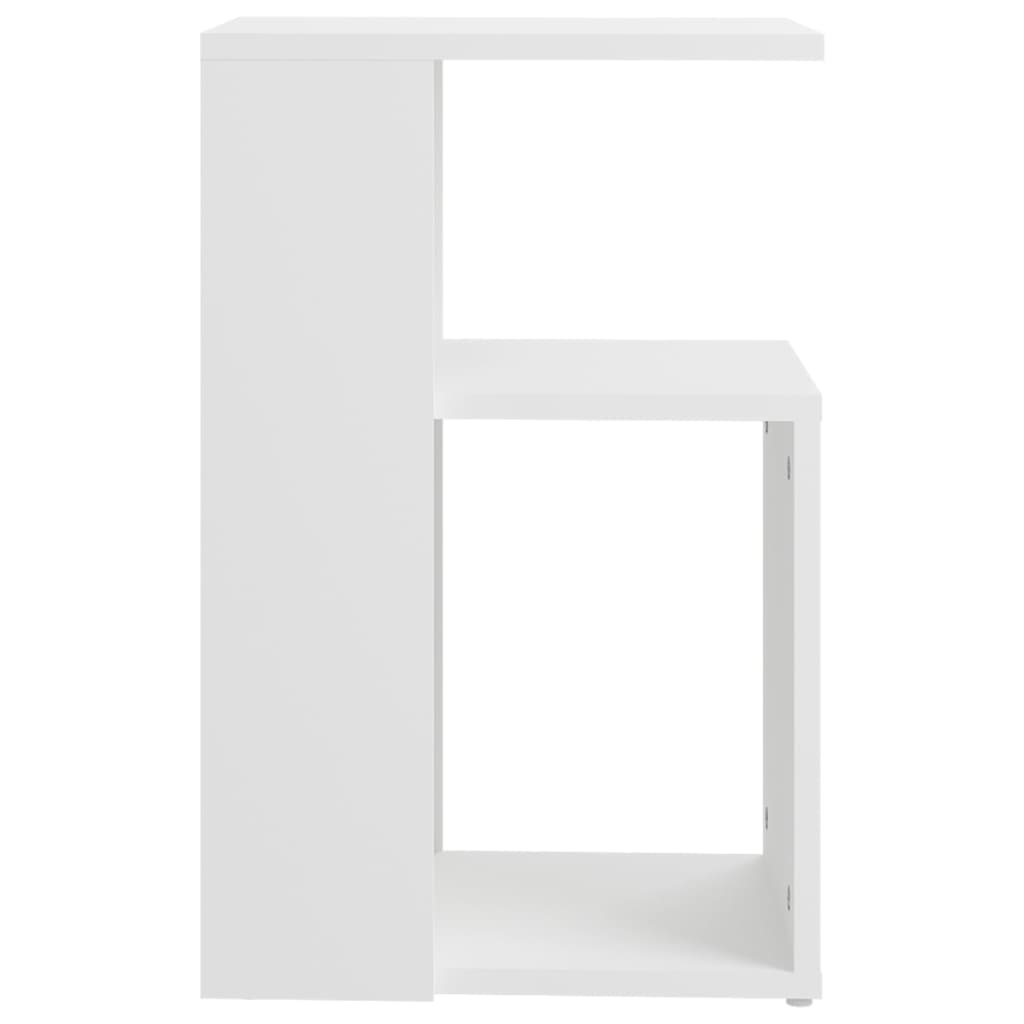 Sidebord 36x30x56 cm konstruert tre - hvit, 1 - number 4.