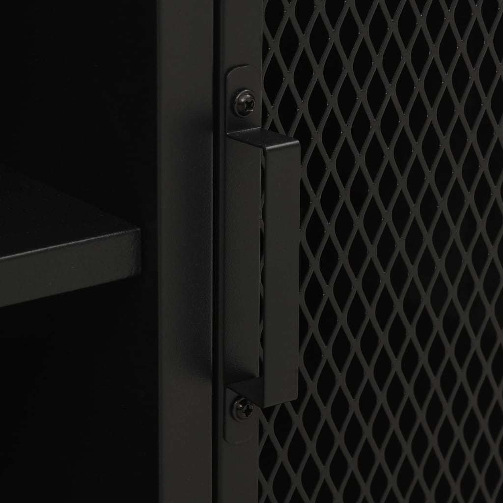 Tv-skap 105x36x47 cm metall og mdf - grå, 1 - number 7.