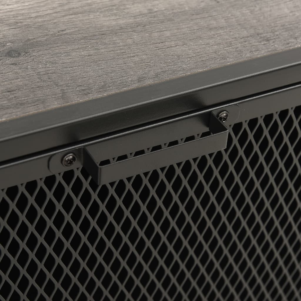 Opbevaringsskab 72x36x82 cm metal og mdf - grå, 1, x - number 7.