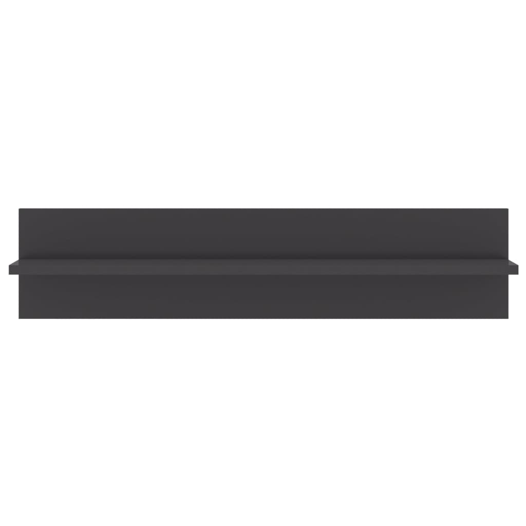 Væghylder stk. 80x11,5x18 cm konstrueret træ - grå højglans, 4, 1 - number 4.