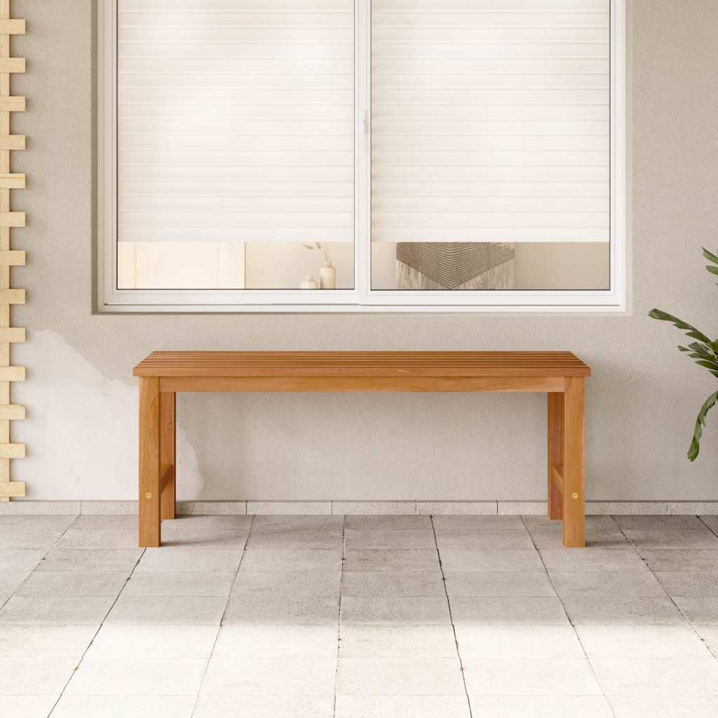 Havebænk 114 cm massivt teaktræ - number 3.