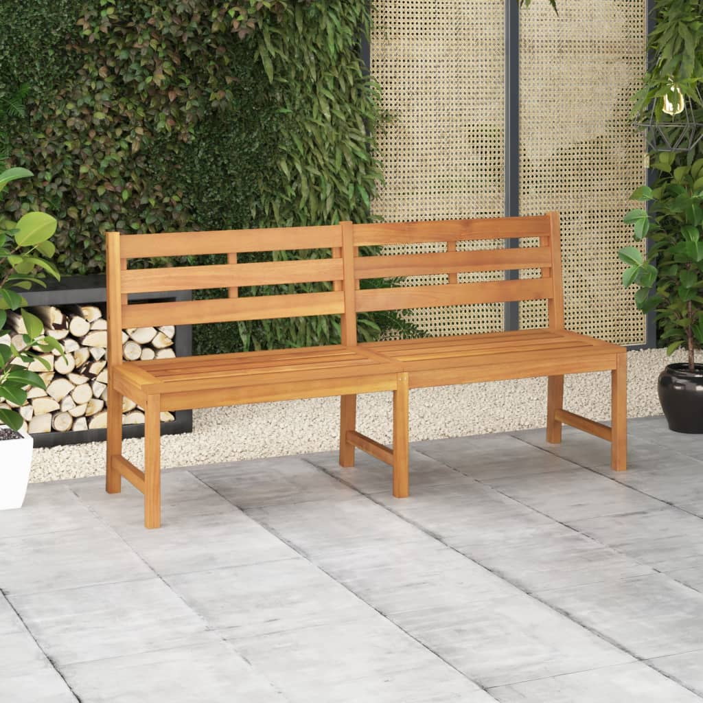 Havebænk 180 cm massivt teaktræ - 180 x 59 x 90 cm, 1, x - number 1.