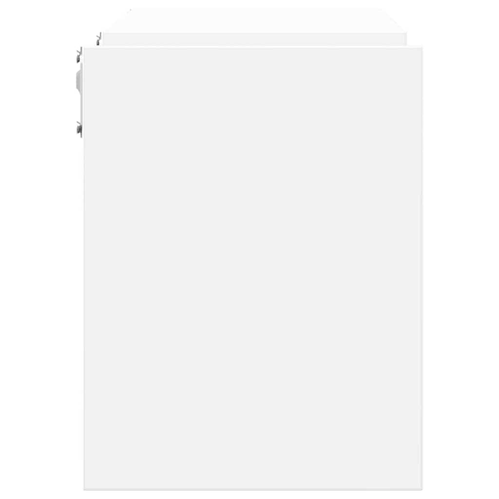 Vegghengte hyller stk. 100x15x20 konstruert tre - hvit, 2, 1 - number 6.