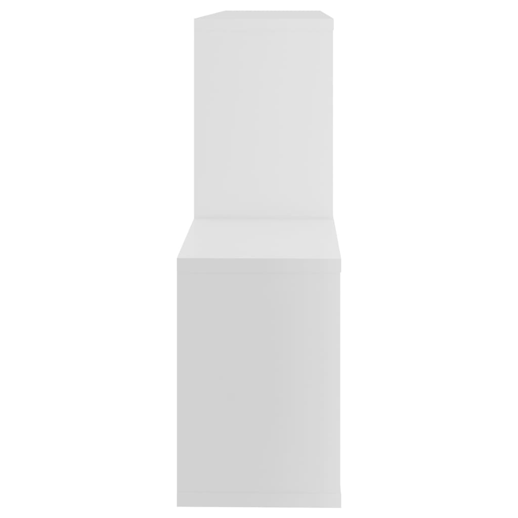 Vegghylle 100x18x53 cm konstruert tre - hvit, ooo 1, 1 - number 5.