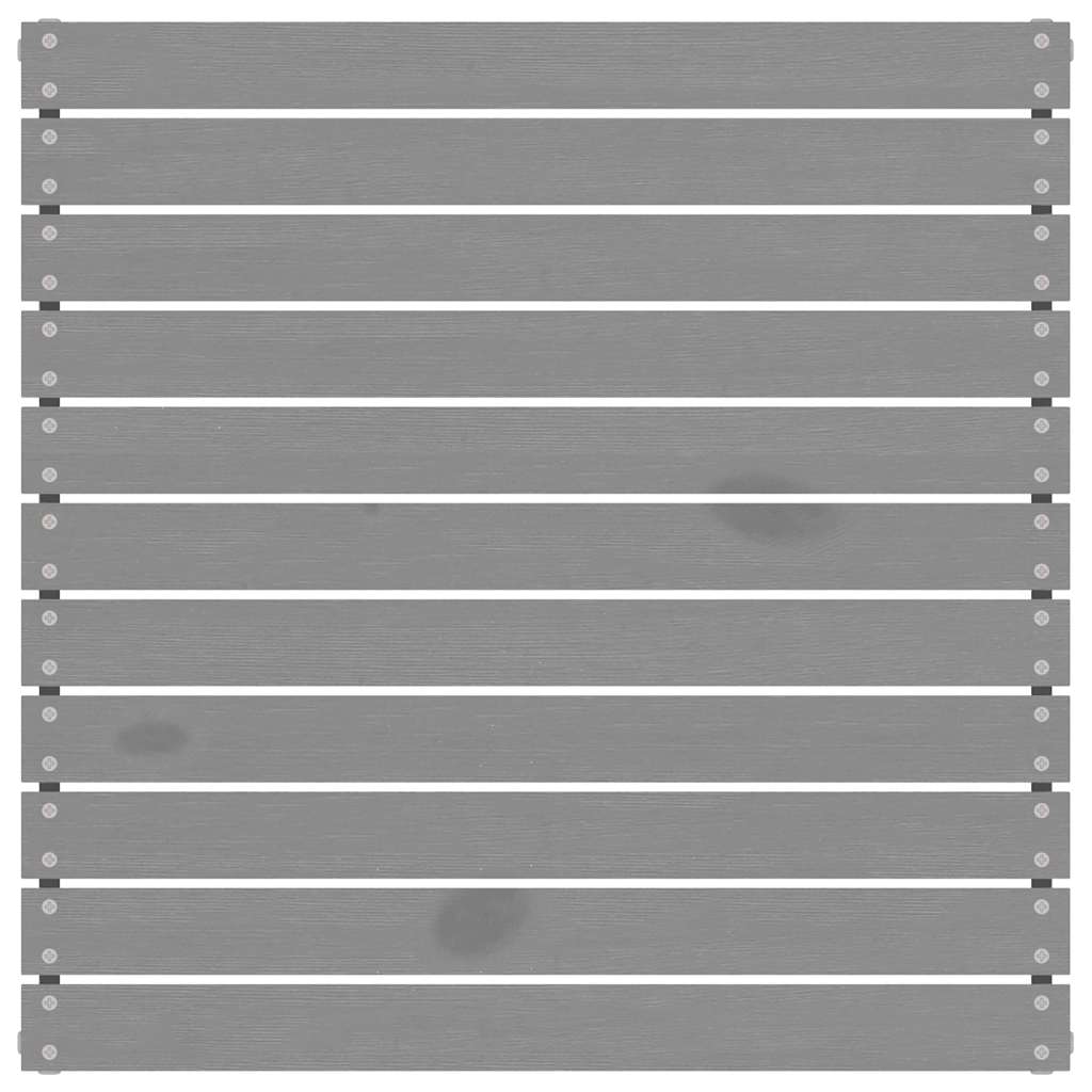 Vrtna lounge garnitura dijelovi s jastucima puni bor - sivi, 3, 2x srednji dio + stol - number 8.