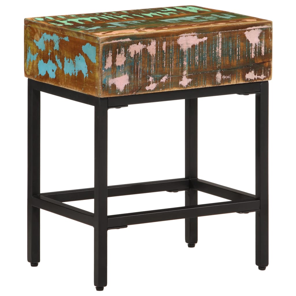 Sidebord 40x30x51 cm massivt genbrugstræ - number 2.