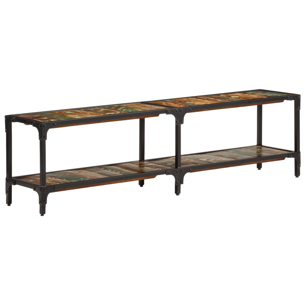 Tv-bord 150x30x41 cm massivt genbrugstræ - number 2.