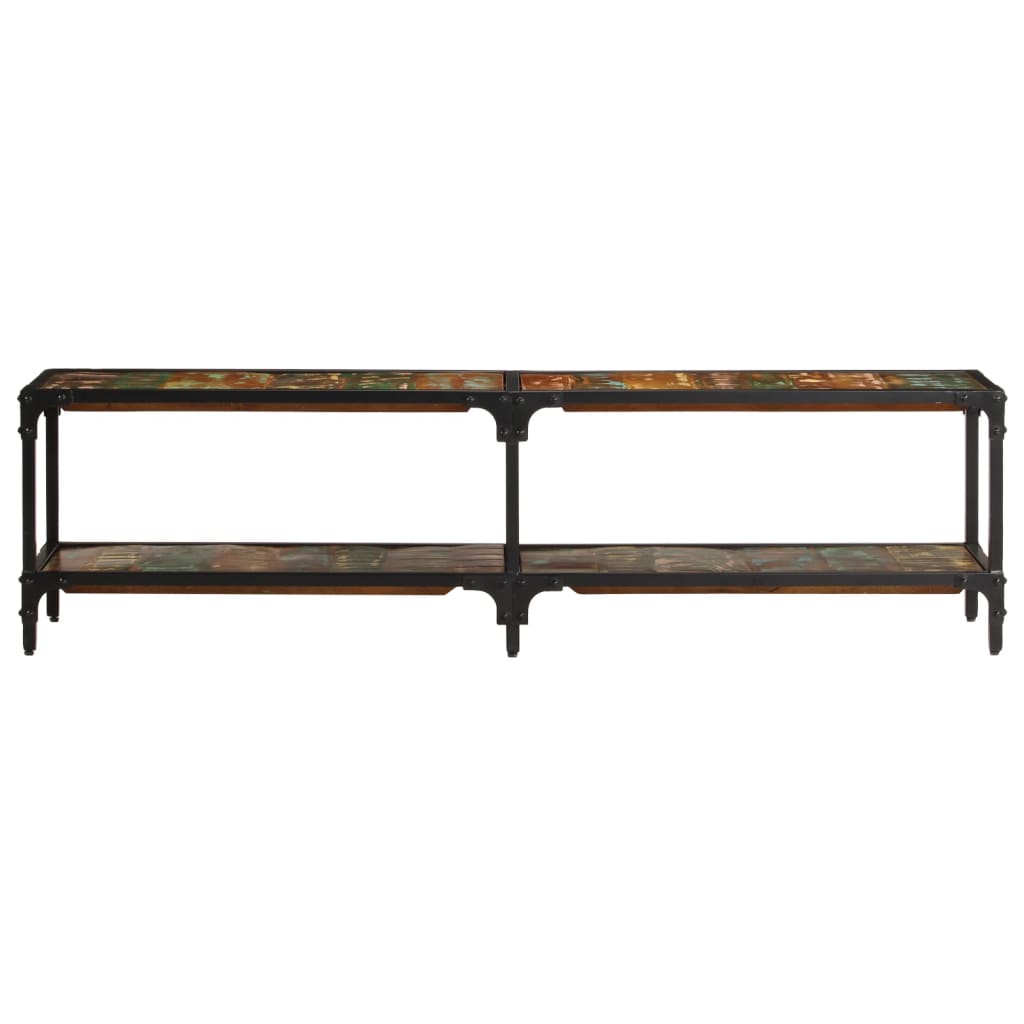 Tv-bord 150x30x41 cm massivt genbrugstræ - number 4.