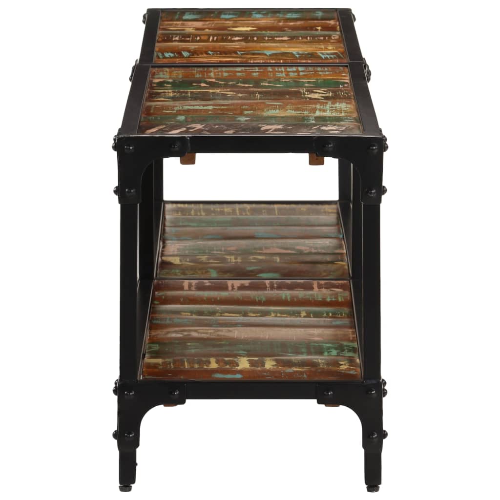 Tv-bord 150x30x41 cm massivt genbrugstræ - number 6.