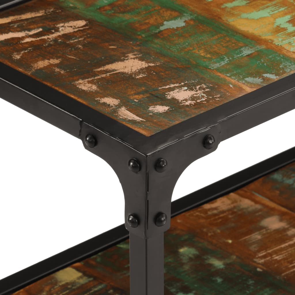 Tv-bord 150x30x41 cm massivt genbrugstræ - number 8.