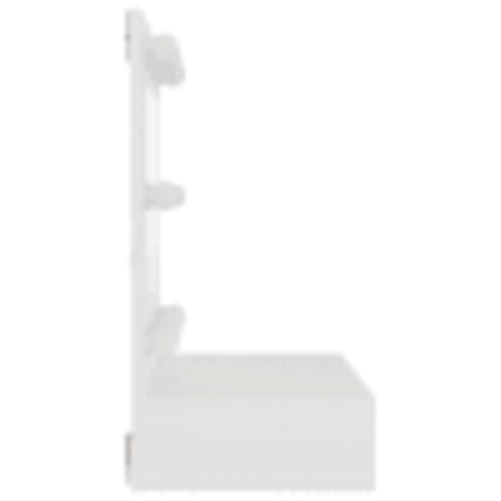 Spejlskab med led-lys 60x31,5x62 cm - hvid, 1 - number 6.