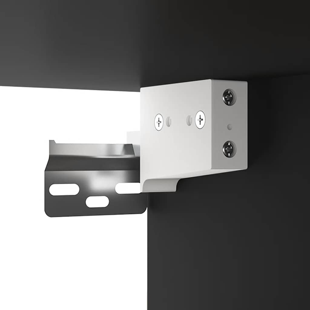 Spejlskab med led-lys 76x15x55 cm - sort, 1 - number 10.