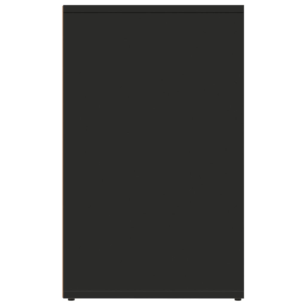 Skab 80x40x65 cm konstrueret træ sort - number 4.