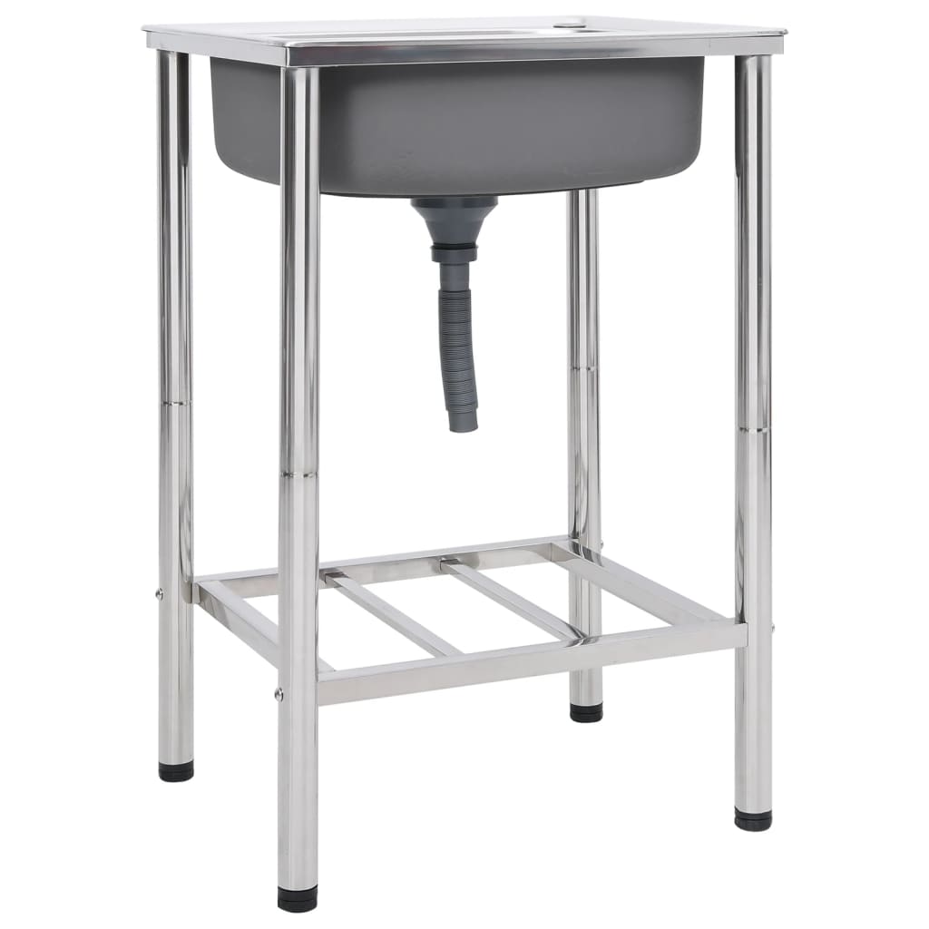 Campingvask enkelt vask rustfrit stål - number 1.