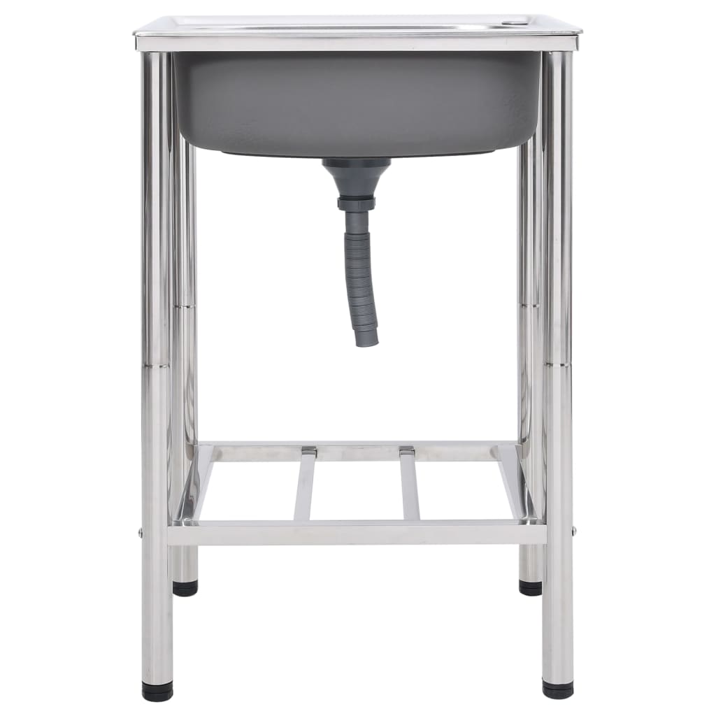 Campingvask enkelt vask rustfrit stål - number 2.