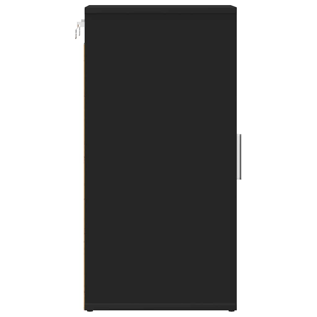 Ormarić za cipele 32x35x70 cm konstruirano drvo - crni, 1 - number 6.