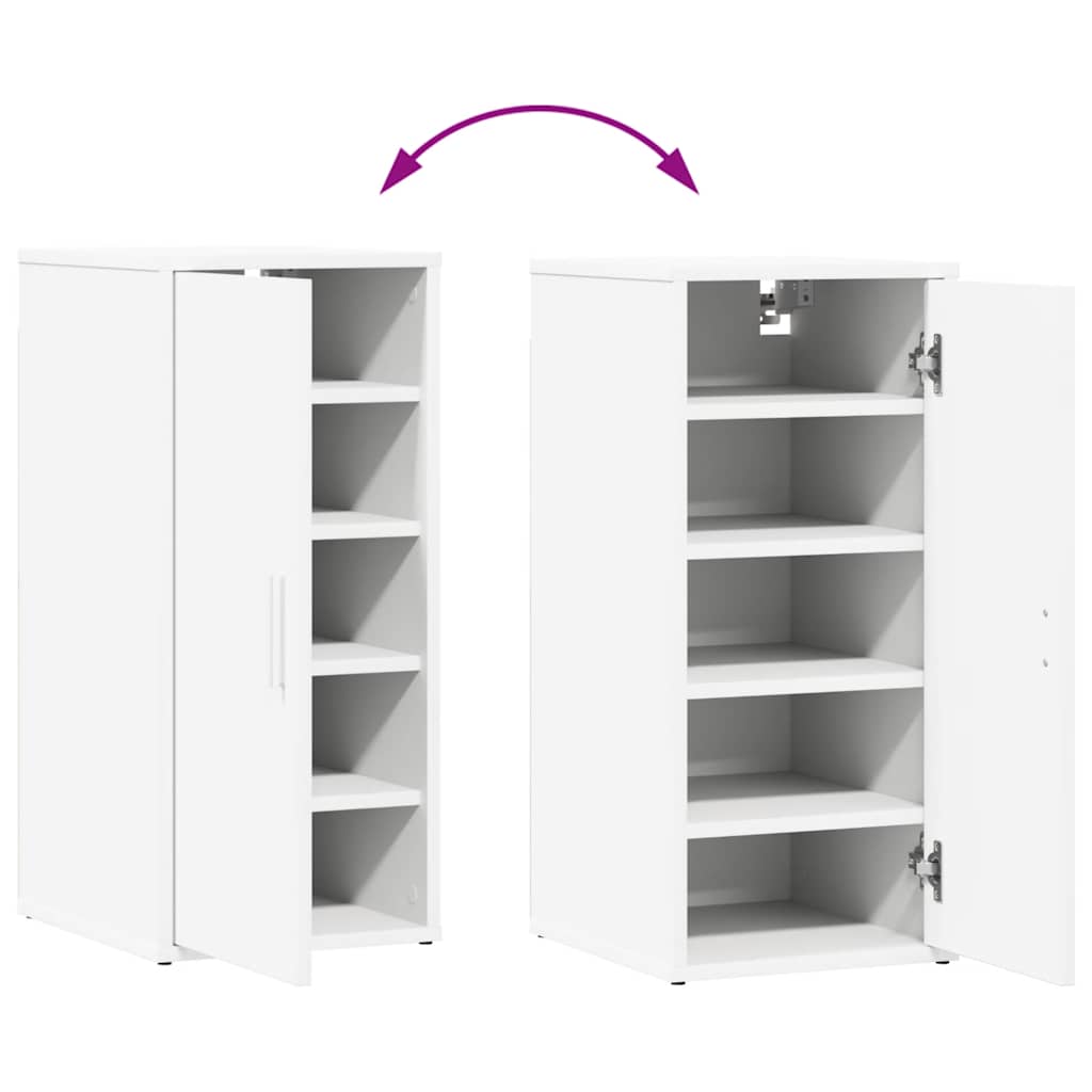 Shoe cabinets pc. 32x35x70 cm engineered wood - white, 2, 1 - number 8.