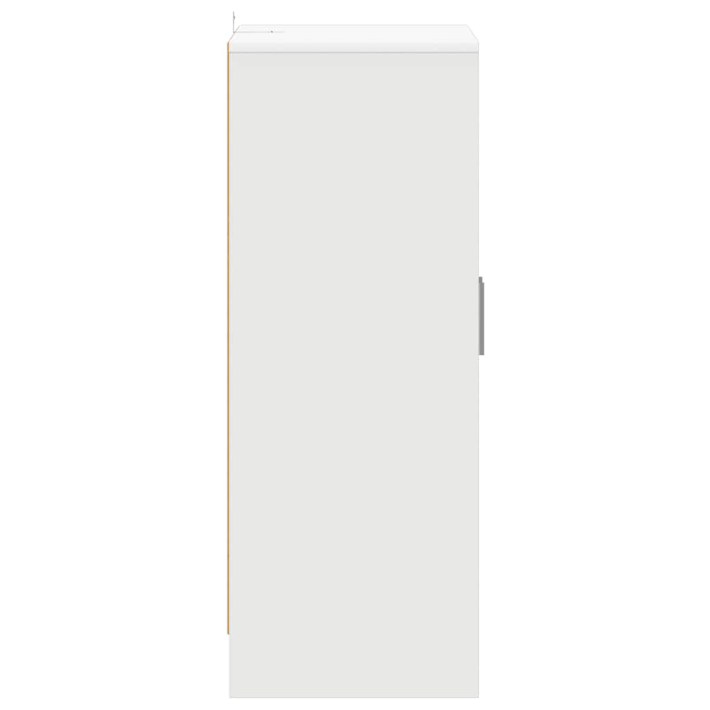 Ormarić za cipele 60x35x92 cm izrađeno drvo - bijeli, 1 - number 6.