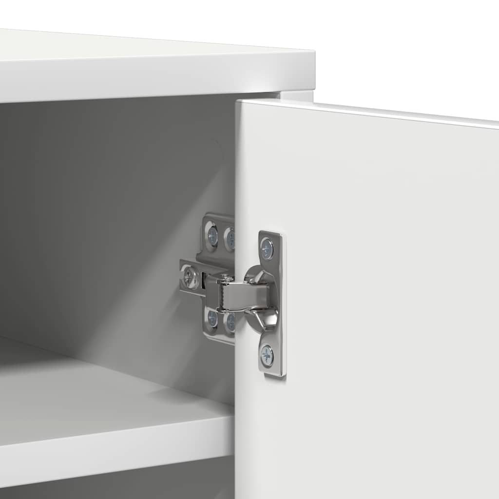 Ormarić za cipele 60x35x92 cm izrađeno drvo - bijeli, 1 - number 8.