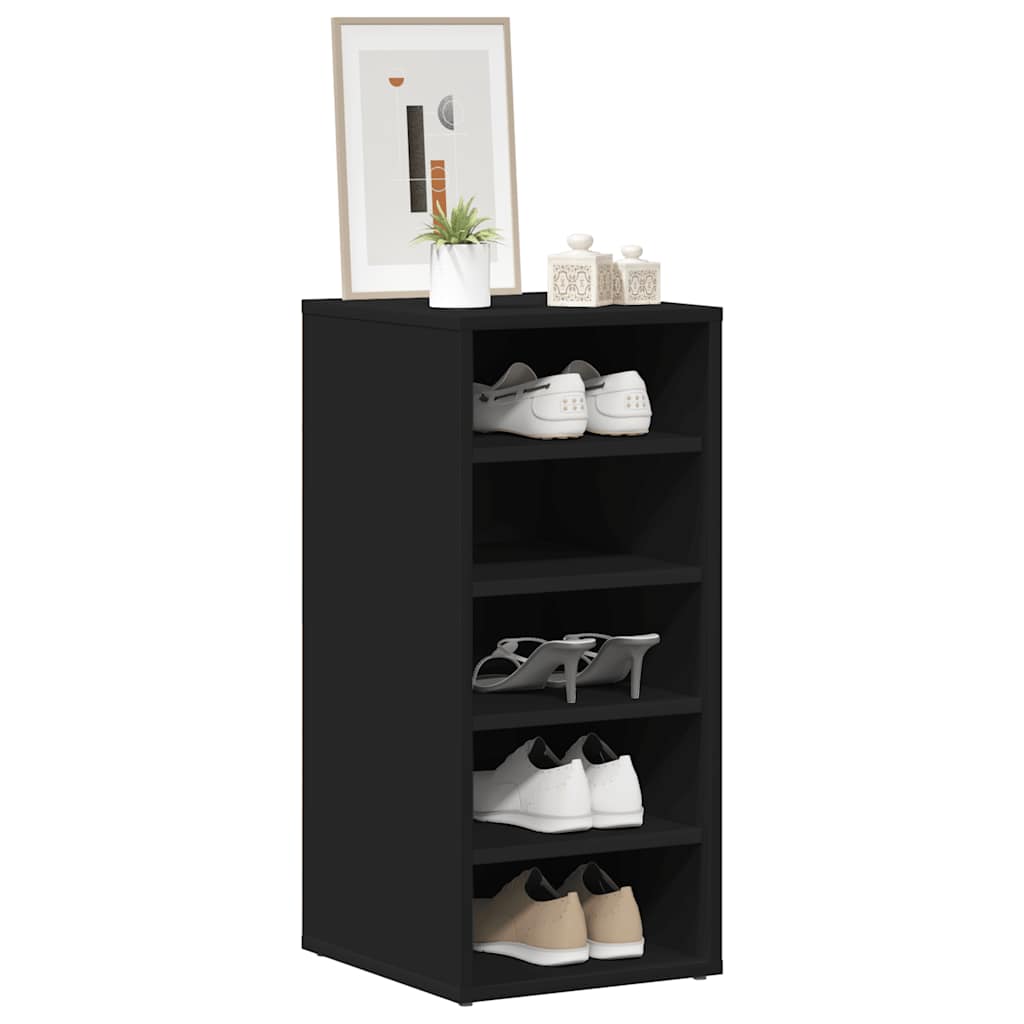 Shoe rack 31.5x35x70 cm chipboard black - number 3.