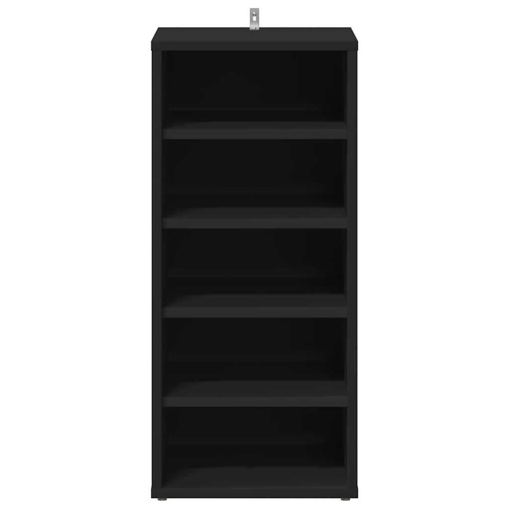 Shoe rack 31.5x35x70 cm chipboard black - number 5.