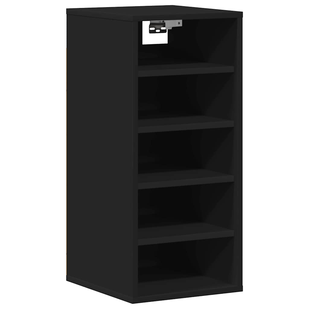 Shoe rack 31.5x35x70 cm chipboard black - number 4.