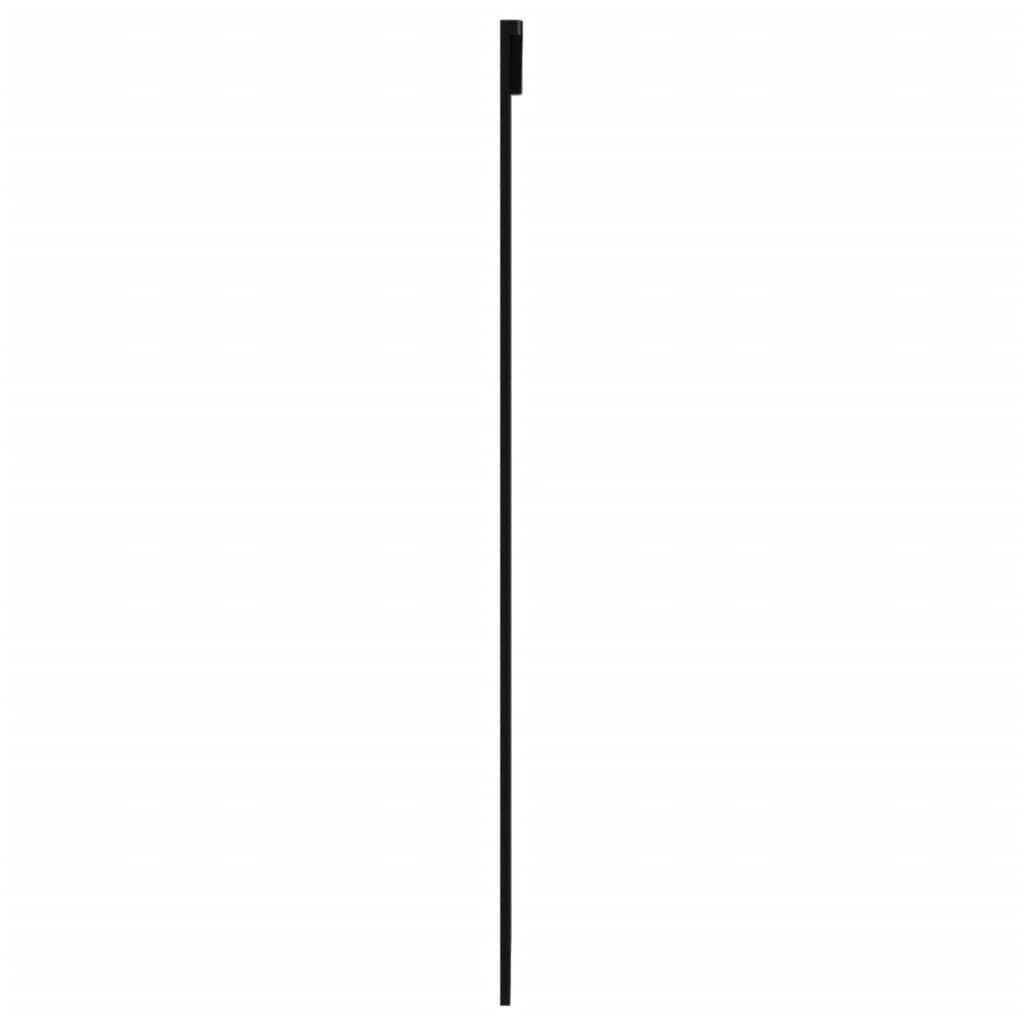 Skydedør m. monteringssæt 76x205 cm sikkerhedsglas og aluminium - 76 x 205 cm (200 cm glideskinne), 1, 3x2 gitter - number 5.