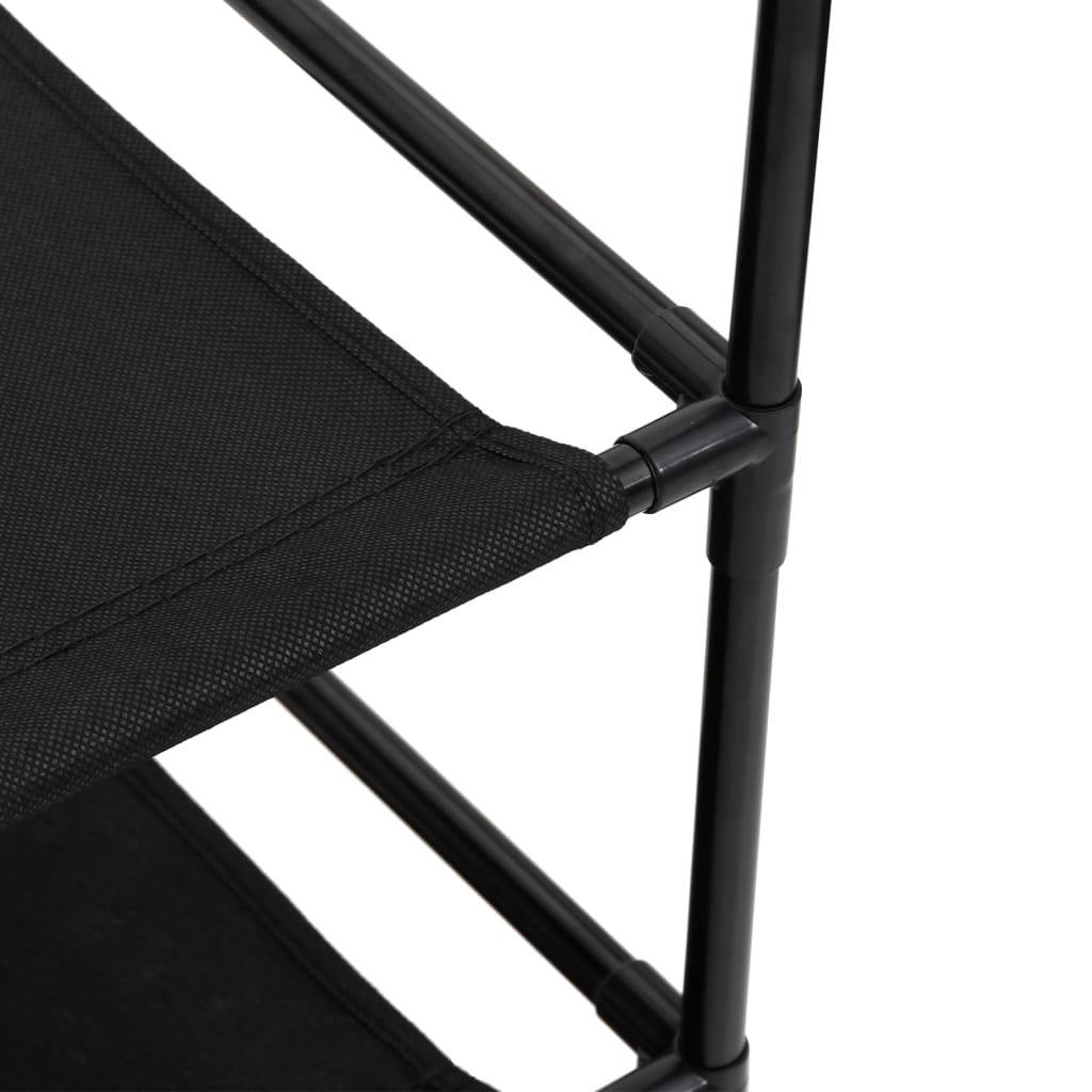 Opbevaringsreol med 6 skuffer 55x29x55 cm stål sort - number 7.